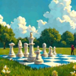 Die Taktik: Schach auf dem grünen Feld ️